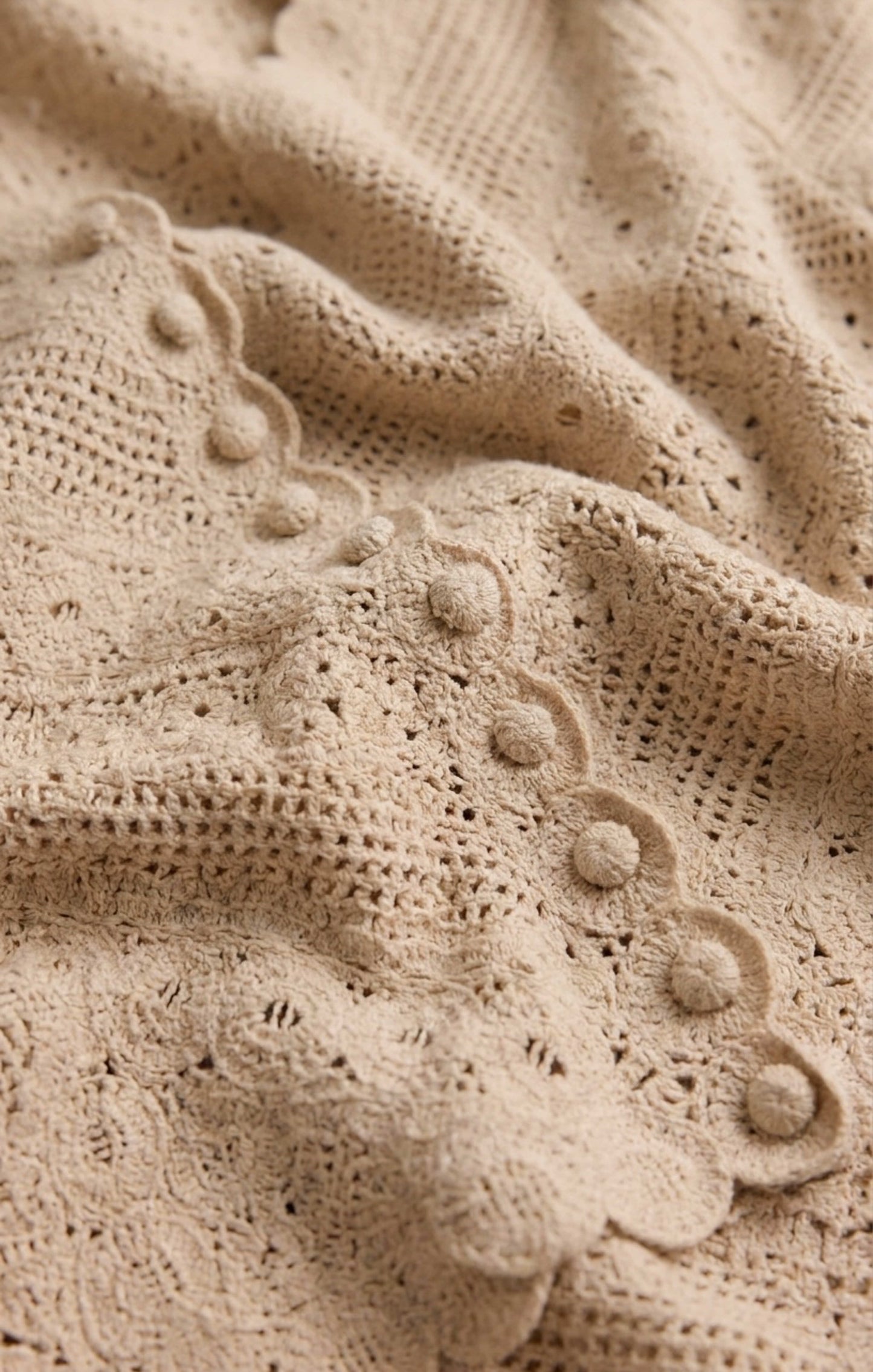 Cressa Cropped Crochet Cardigan