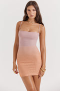 ombre mini dress