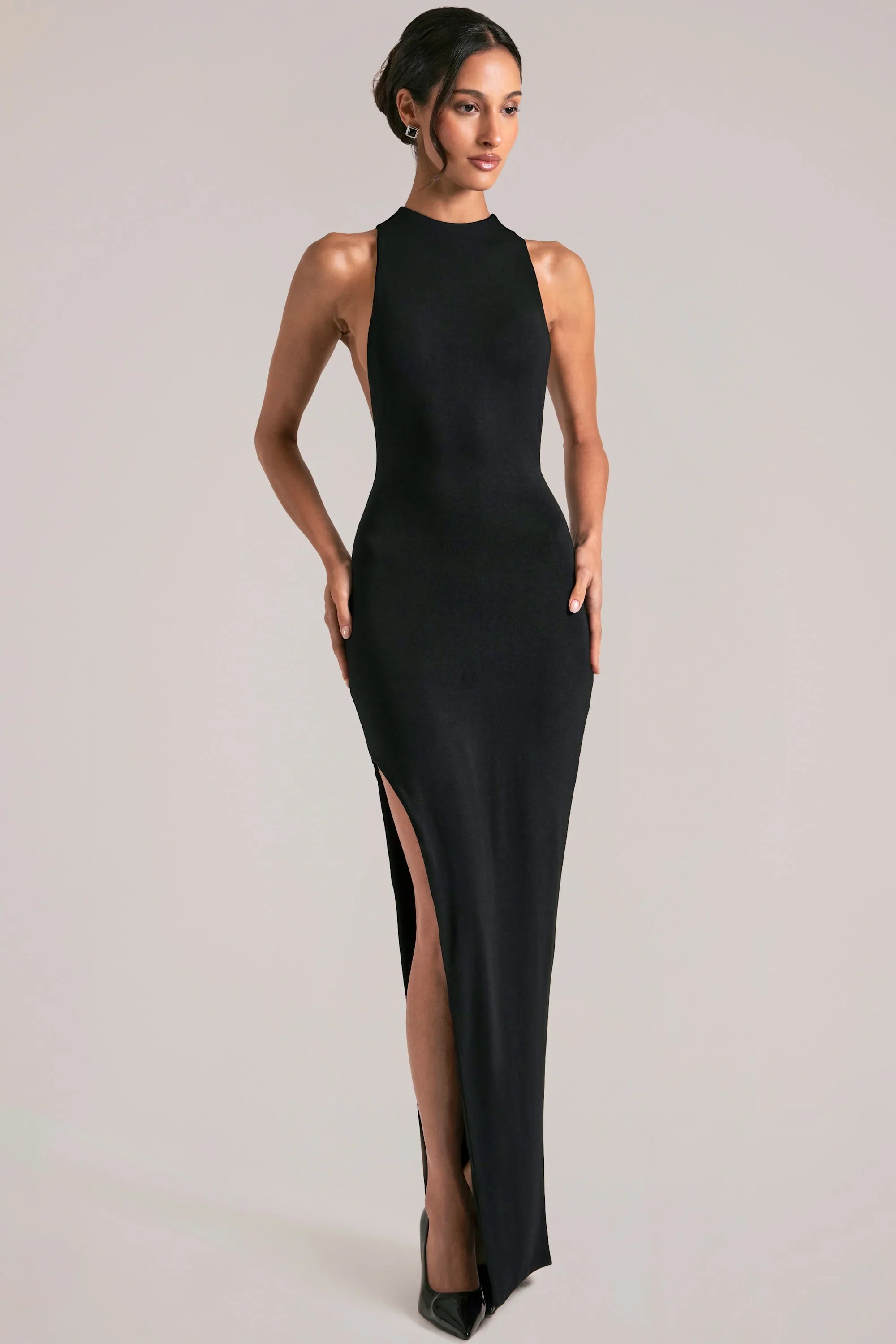 Sleeveless Maxi Dress  in Black