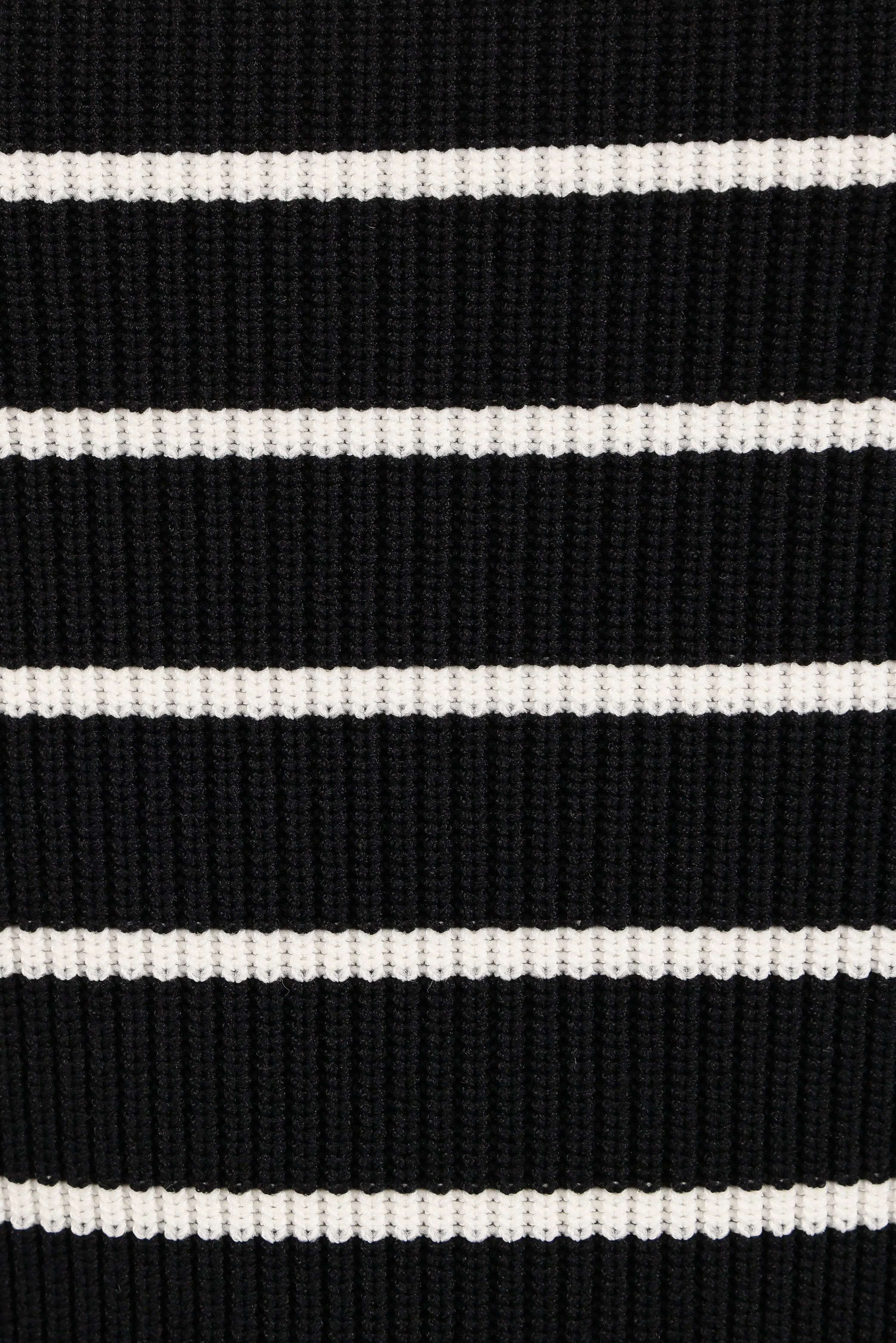 Tegan Knit Top - Black Stripe