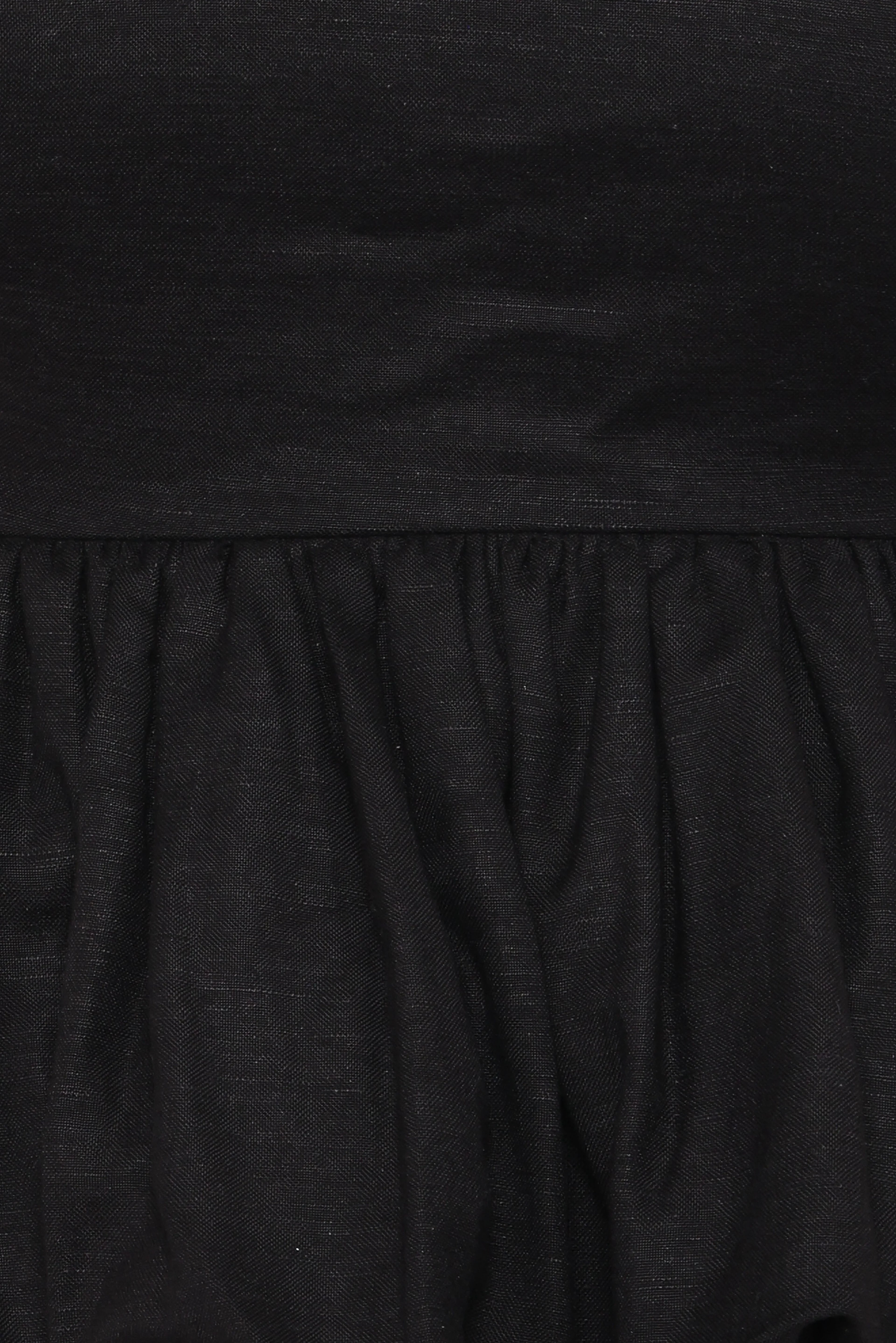 Ursa Peplum Top - Black