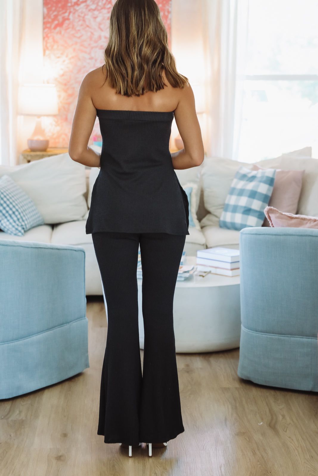 Chilly Top and Pant Set -  Black