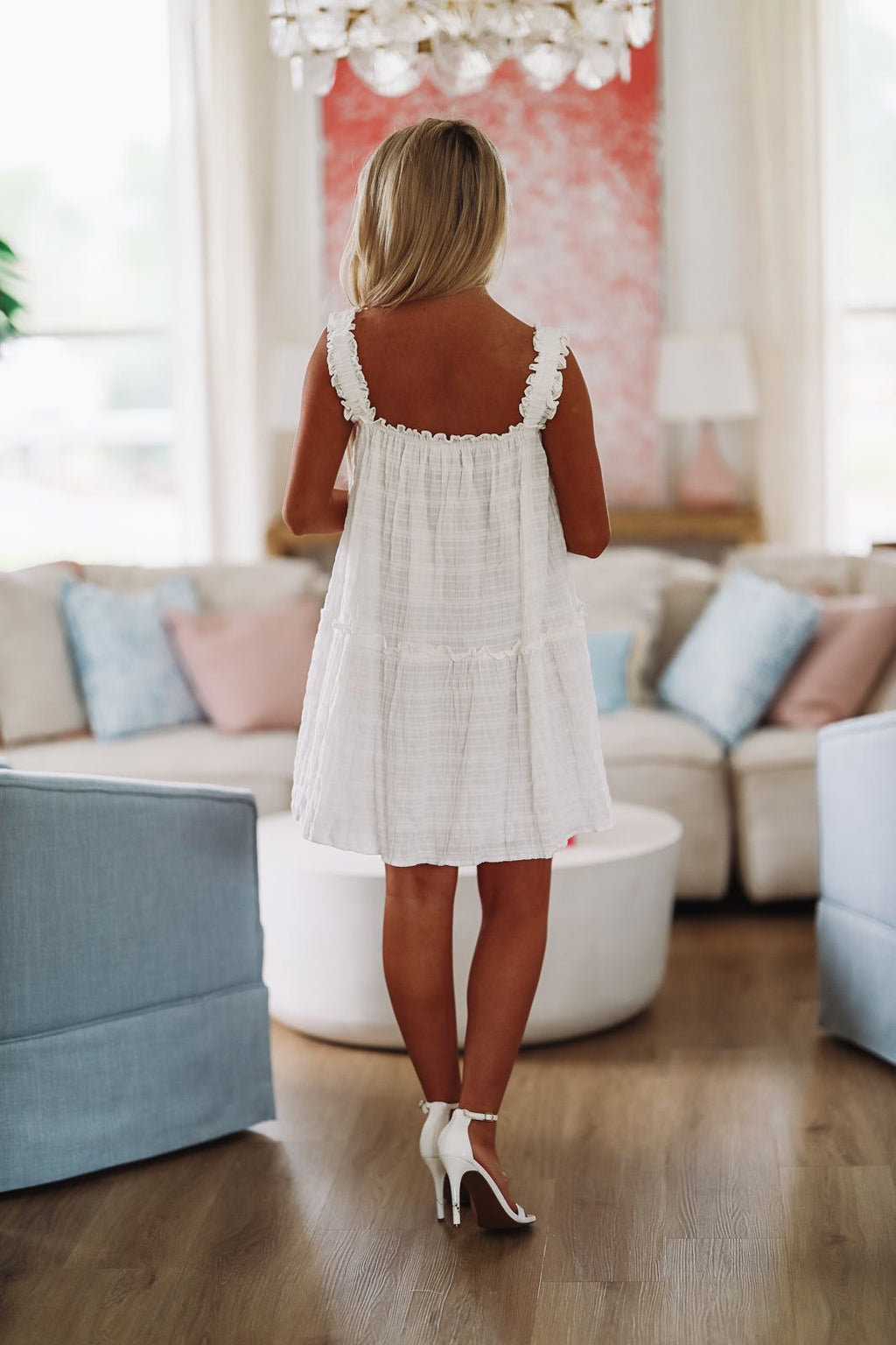 Going on the Move Mini Dress - White