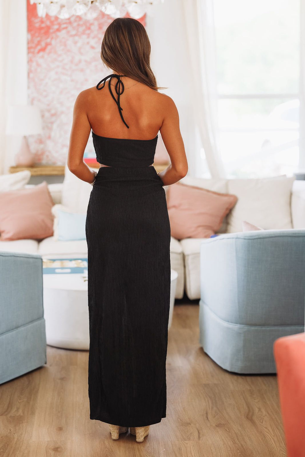 Wannabe Local Top and Maxi Skirt - Black