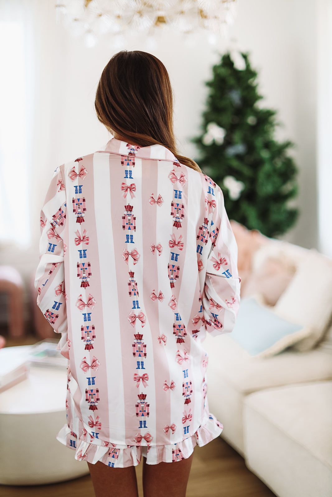 Let's Get Cracking Nutcracker Pajama Shorts - Pink