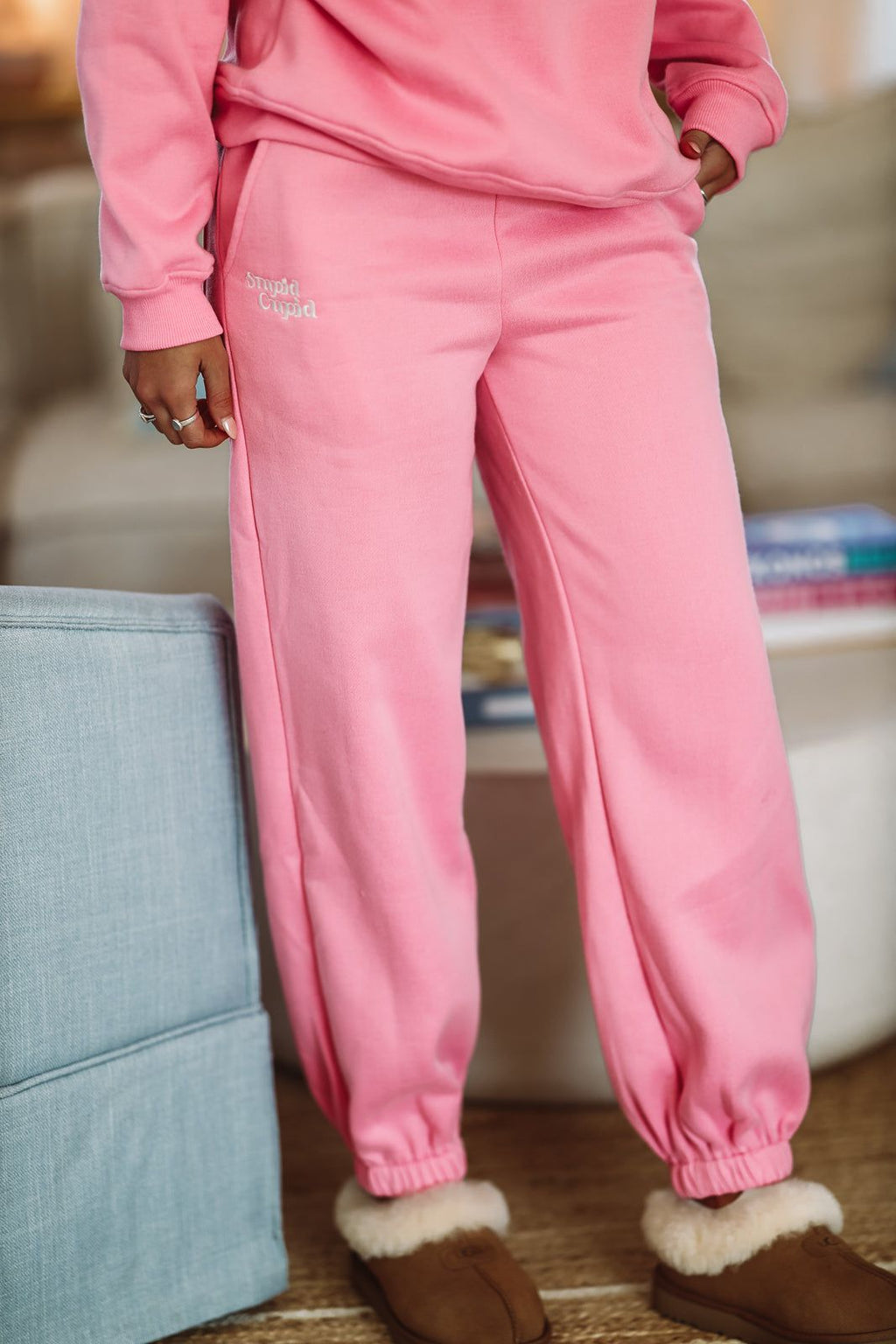 Stupid Cupid Sweatpants - Pink