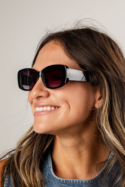 Better Than I Imagined Black Oval Sunglasses
