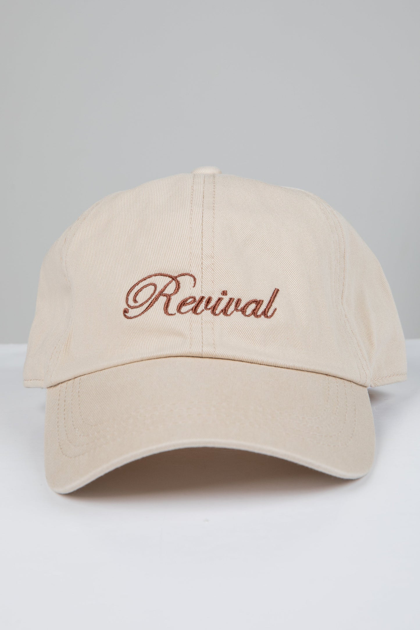 Beige Revival Script Hat