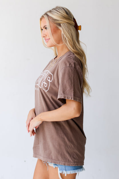 Brown Athens Georgia Tee