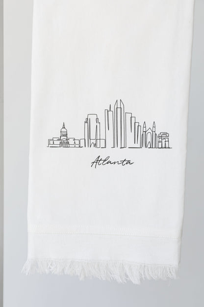 Atlanta City Scape Hand Towel