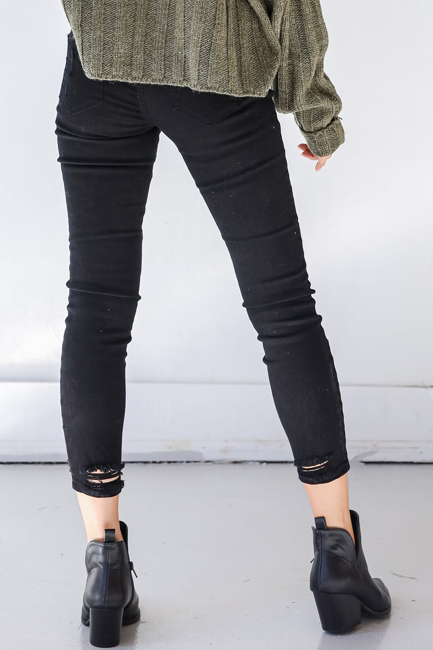 Blake Distressed Black Skinny Jeans
