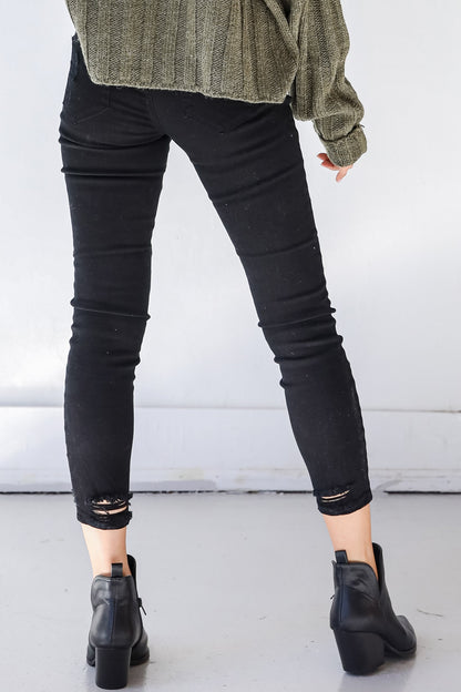 Blake Distressed Black Skinny Jeans