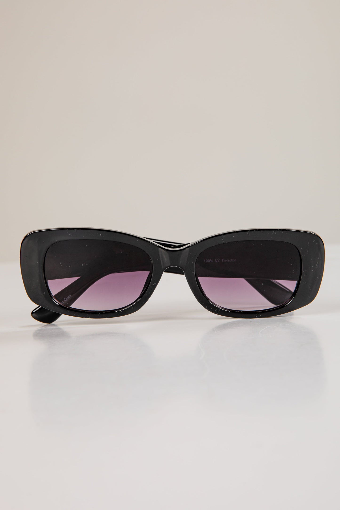 Better Than I Imagined Black Oval Sunglasses