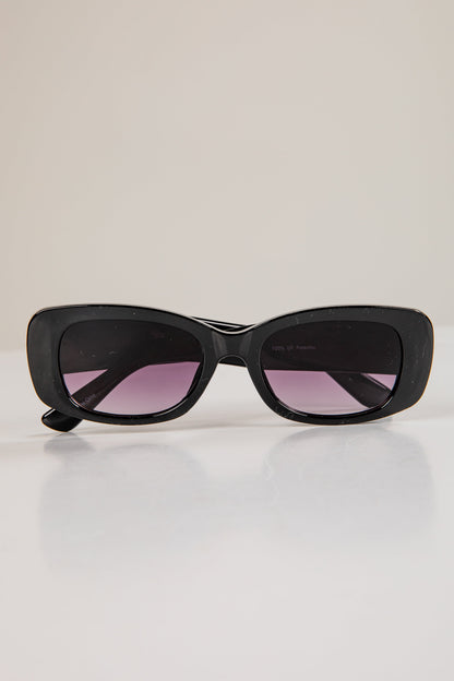 Better Than I Imagined Black Oval Sunglasses