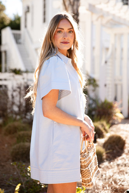 Blue Horizon Lightweight Mini Dress