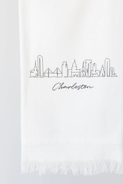 Charleston City Scape Hand Towel