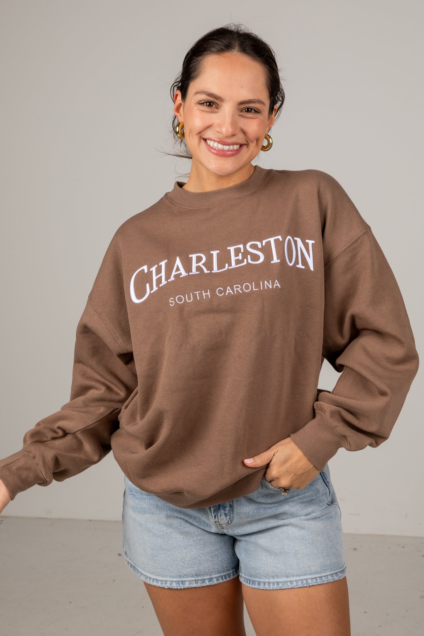 Charleston South Carolina Brown Pullover