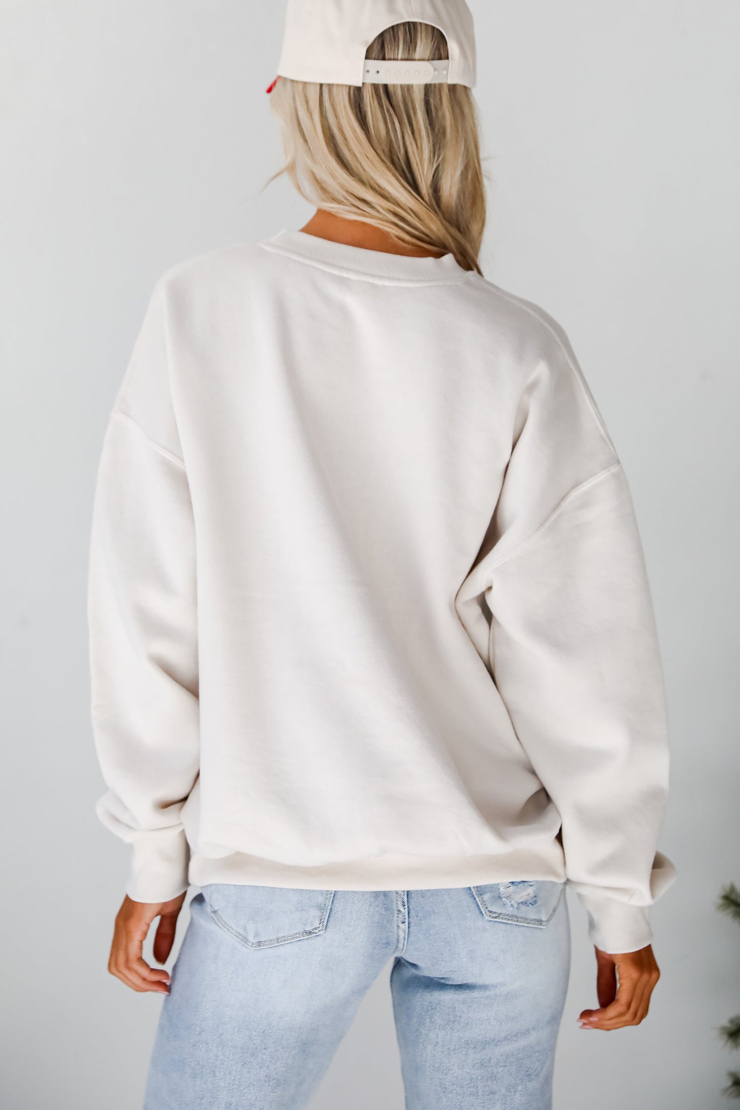 Beige 'Tis The Season To Be Jolly Sweatshirt