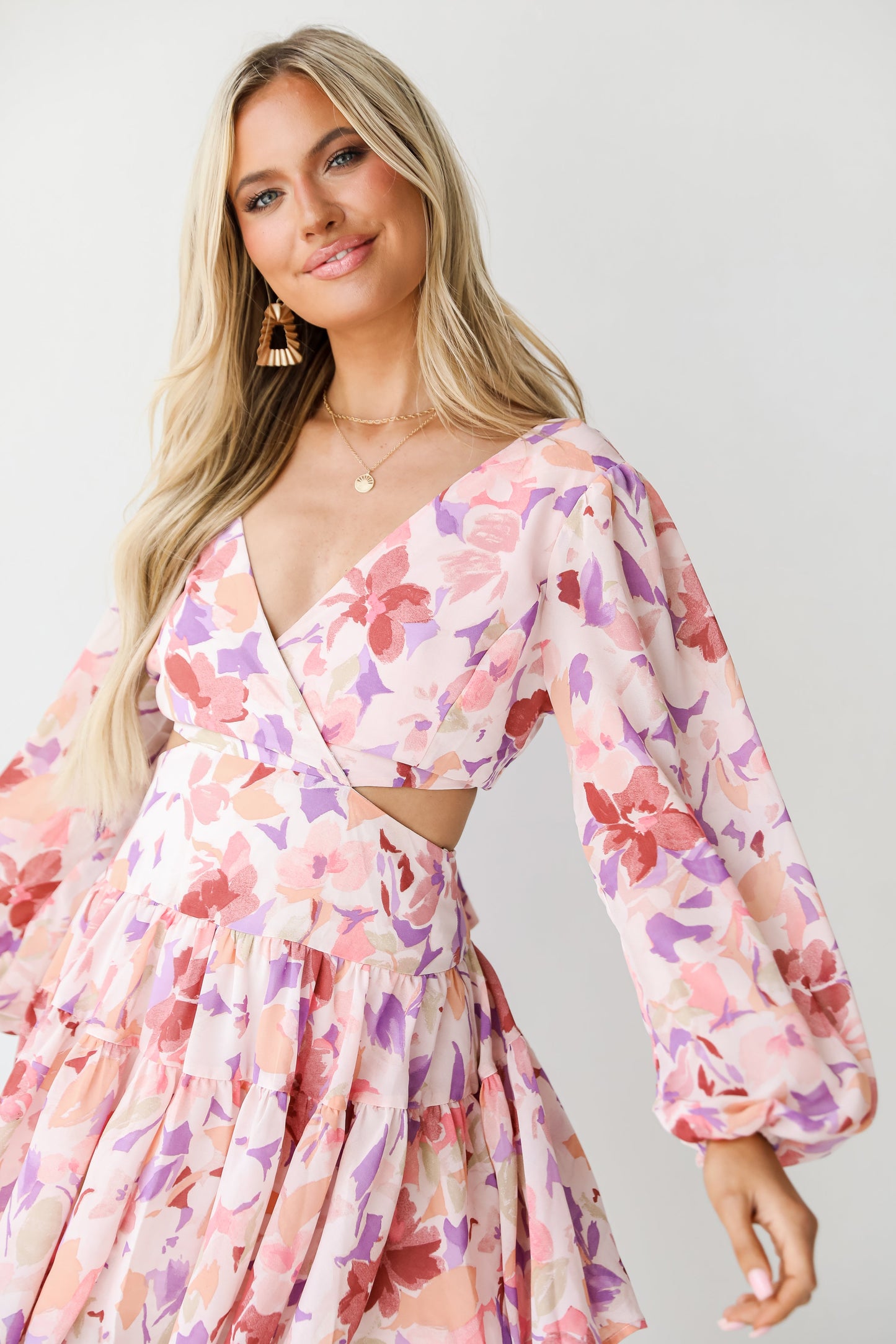 Charming Dedication Floral Mini Dress