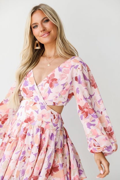 Charming Dedication Floral Mini Dress