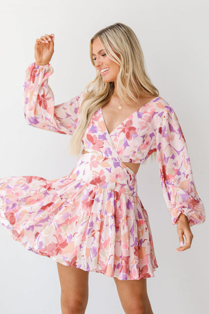 Charming Dedication Floral Mini Dress