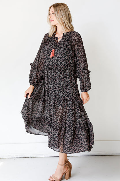 Blooming Passion Floral Maxi Dress