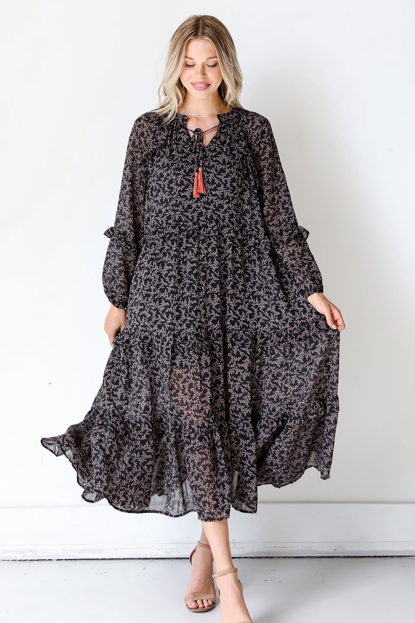 Blooming Passion Floral Maxi Dress