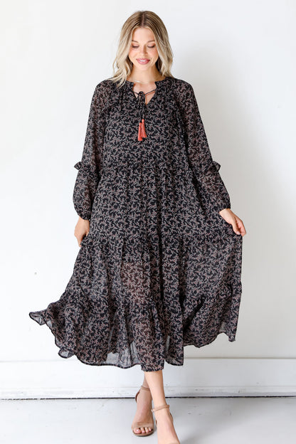 Blooming Passion Floral Maxi Dress