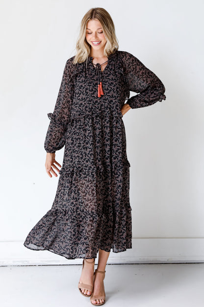 Blooming Passion Floral Maxi Dress