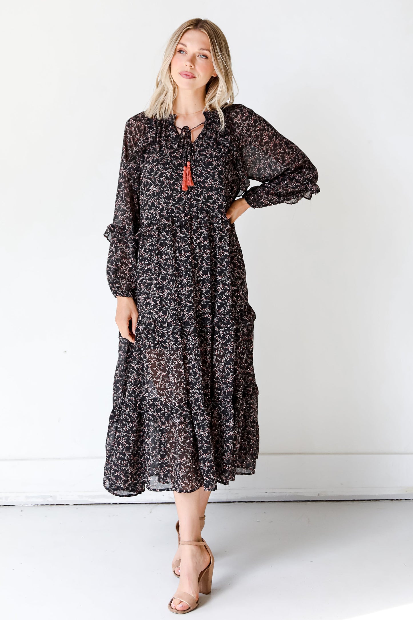 Blooming Passion Floral Maxi Dress