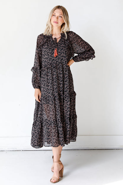 Blooming Passion Floral Maxi Dress