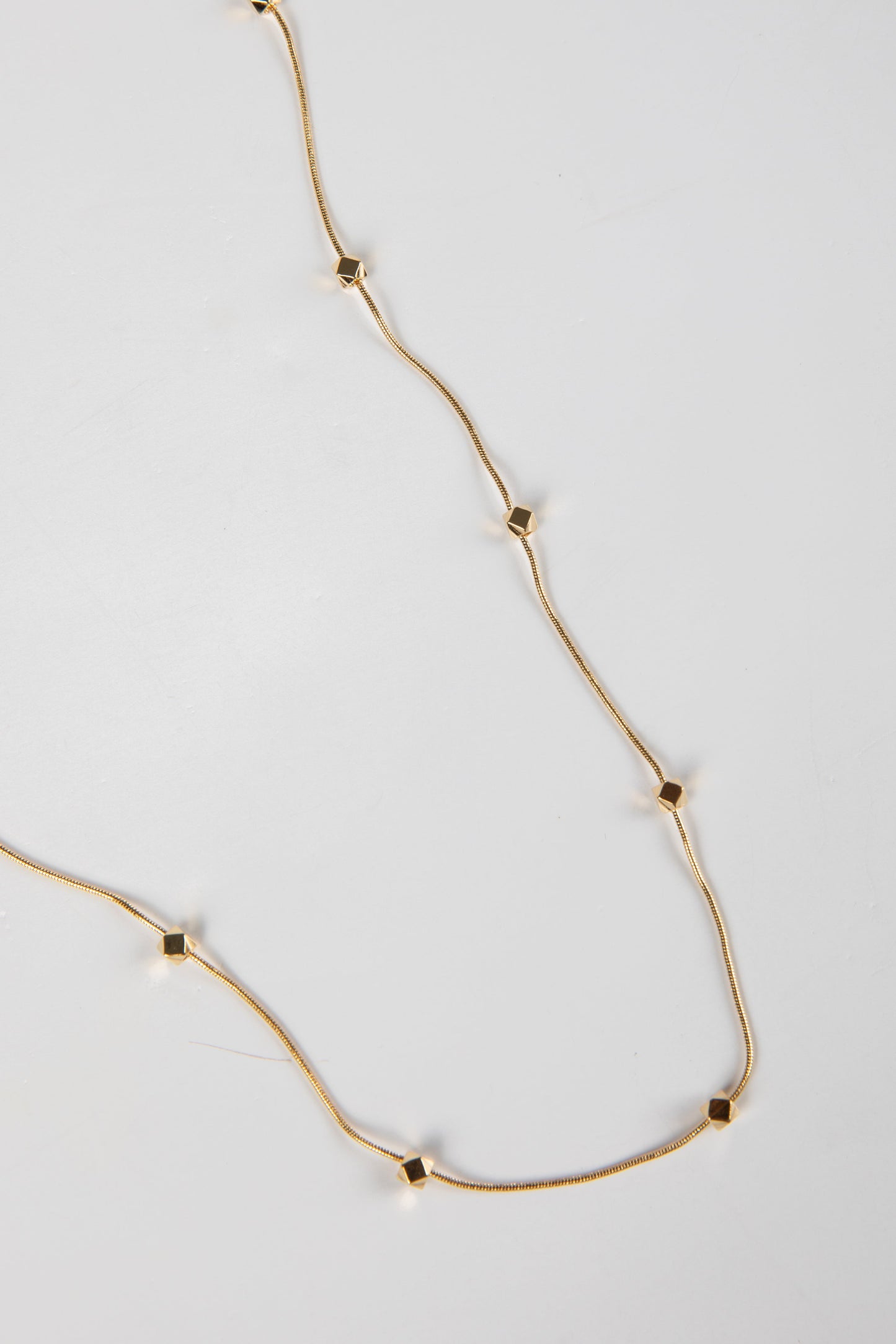 Alyssa Gold Beaded Chain Necklace