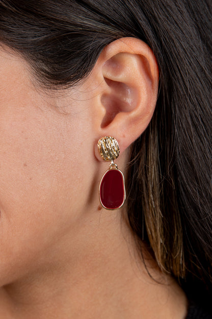 Caroline Gold Drop Earrings