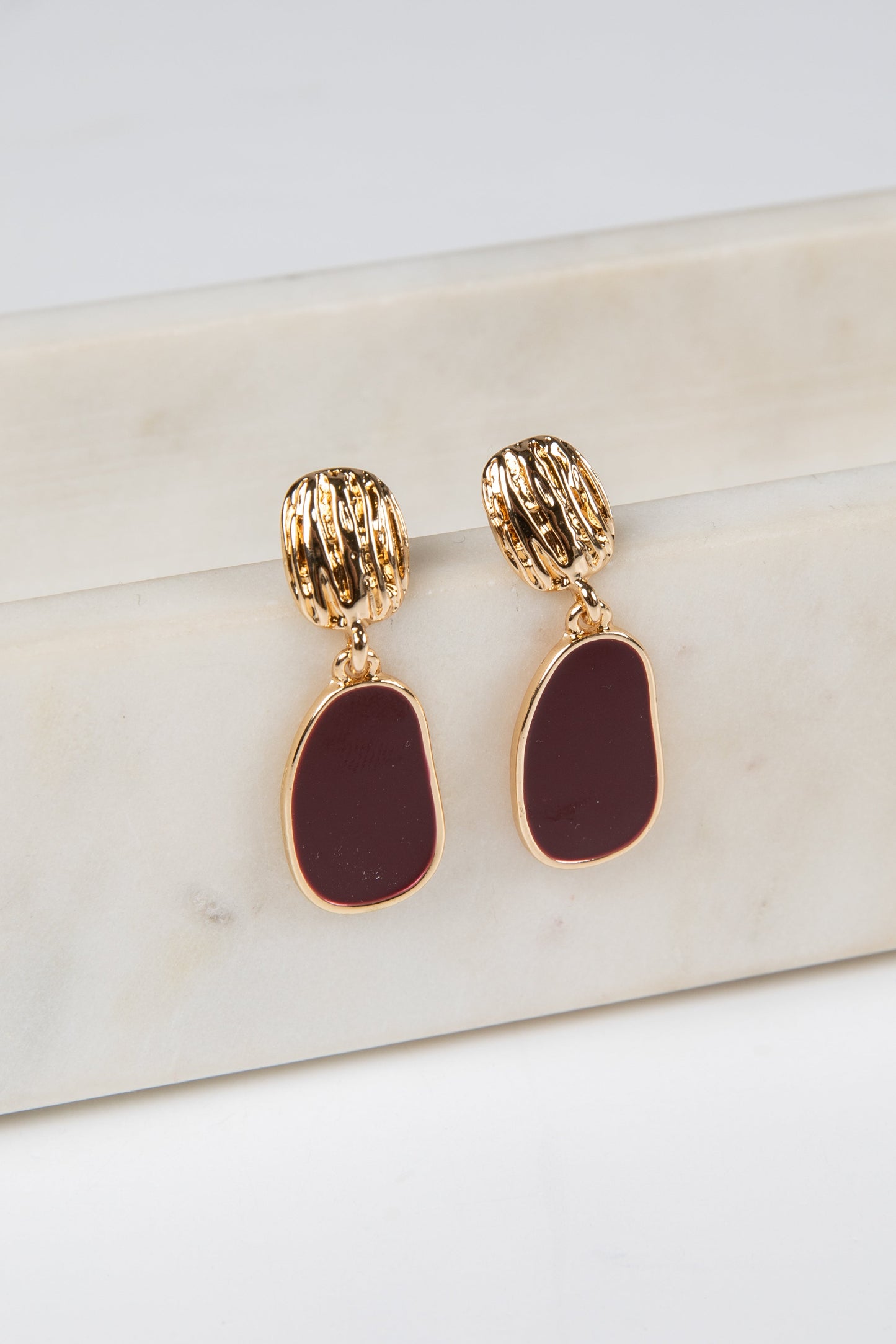 Caroline Gold Drop Earrings