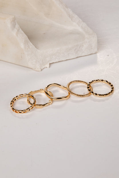 Callista Gold Ring Set