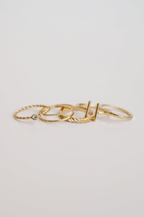 Diana Gold Ring Set