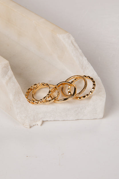 Callista Gold Ring Set