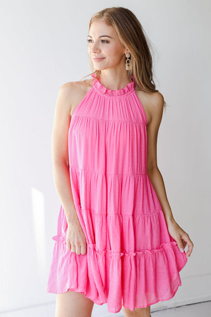 Dreaming In Color Tiered Mini Dress