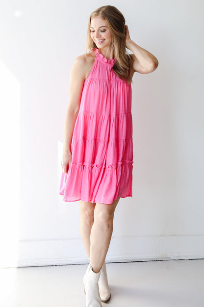 Dreaming In Color Tiered Mini Dress