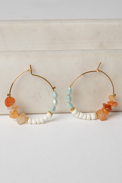 Aspen Beaded Hoop Earrings