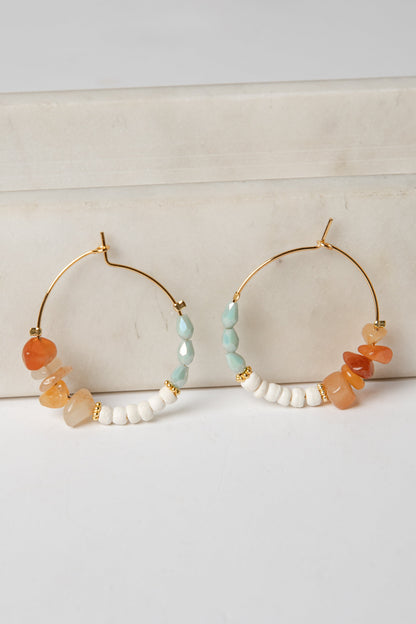 Aspen Beaded Hoop Earrings