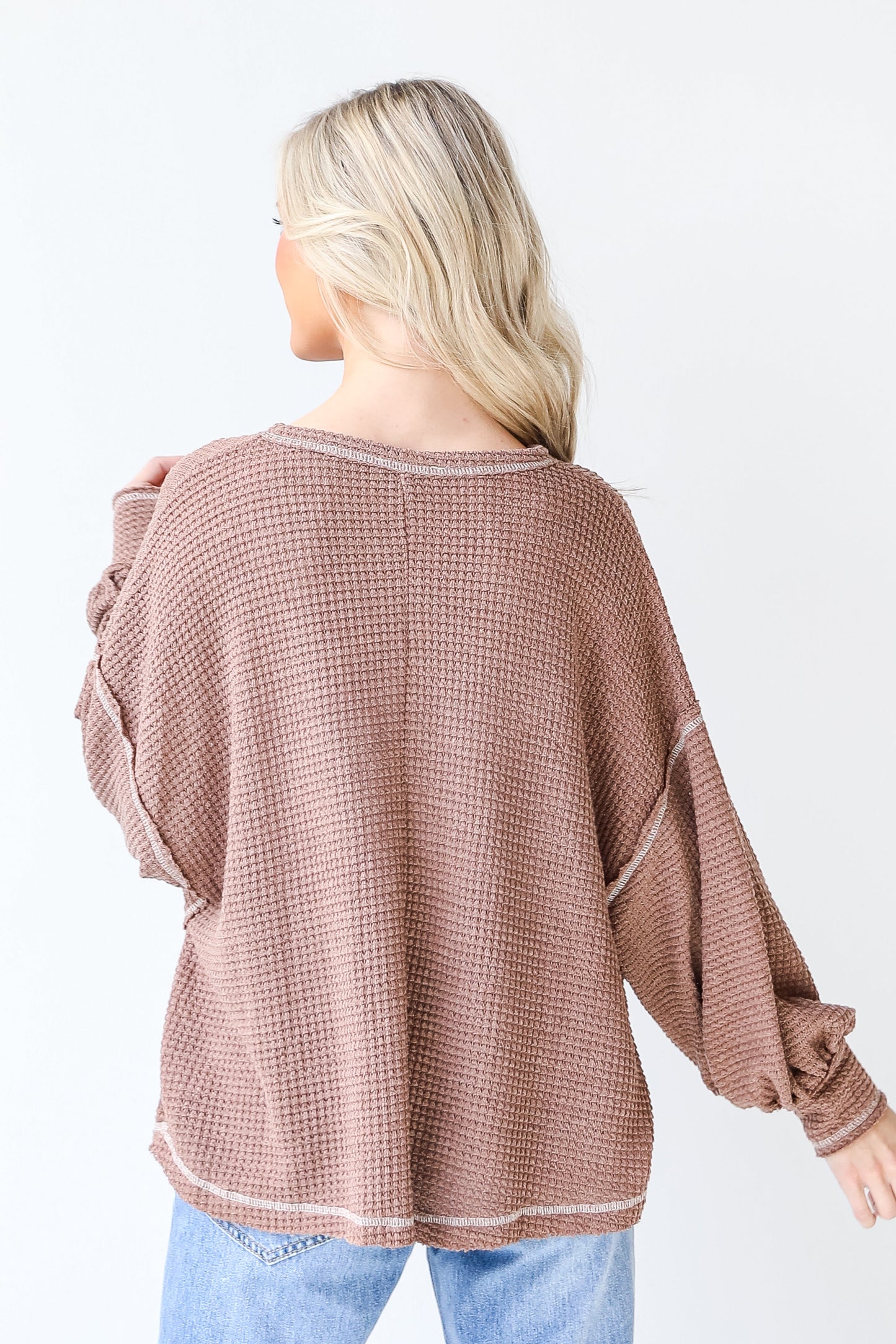 Cold Days Waffle Knit Top