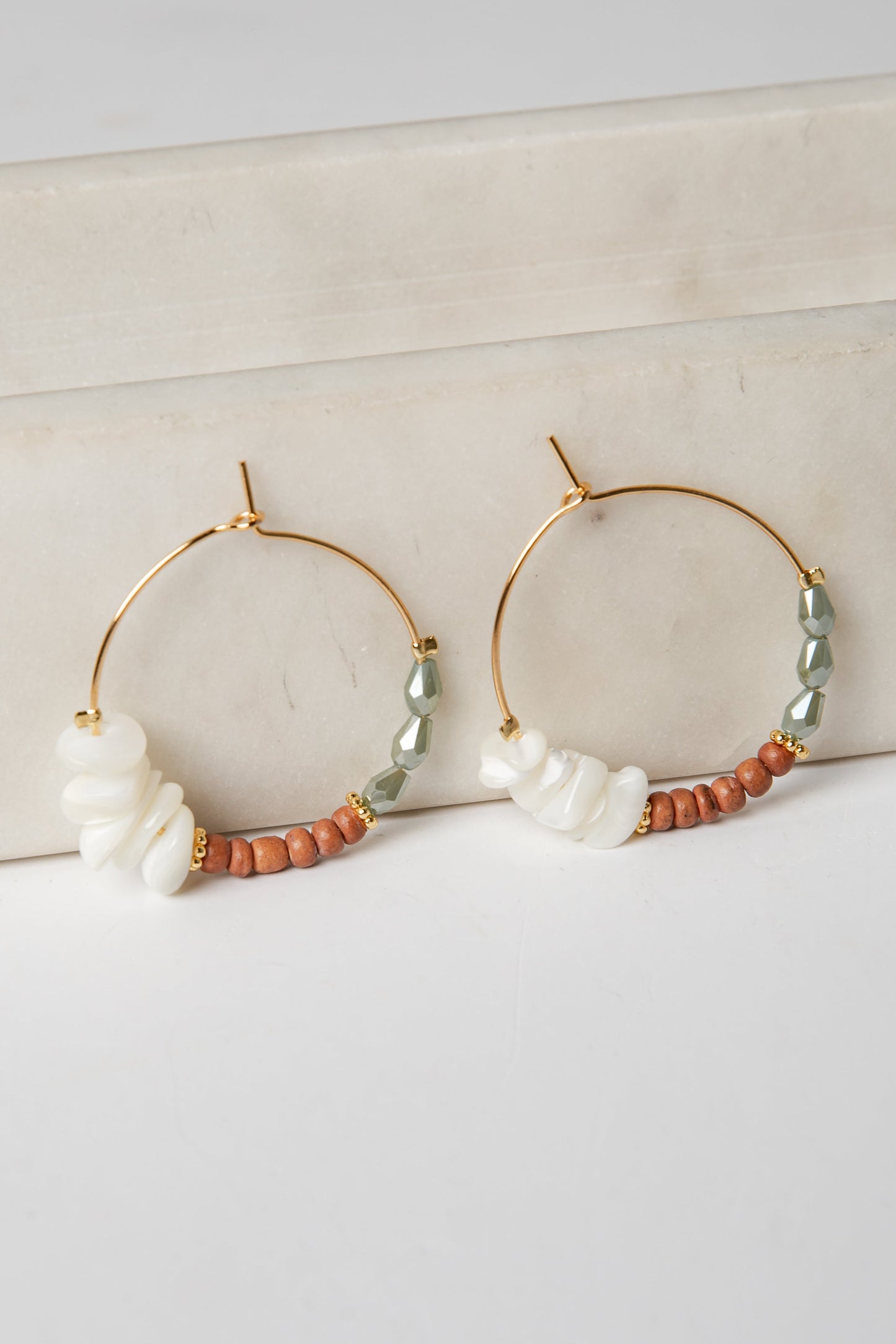Aspen Beaded Hoop Earrings
