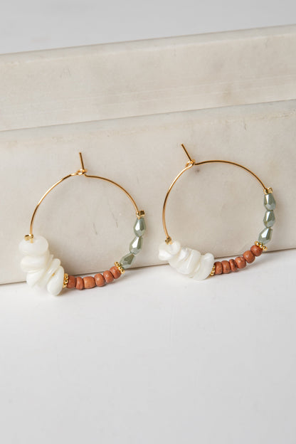 Aspen Beaded Hoop Earrings