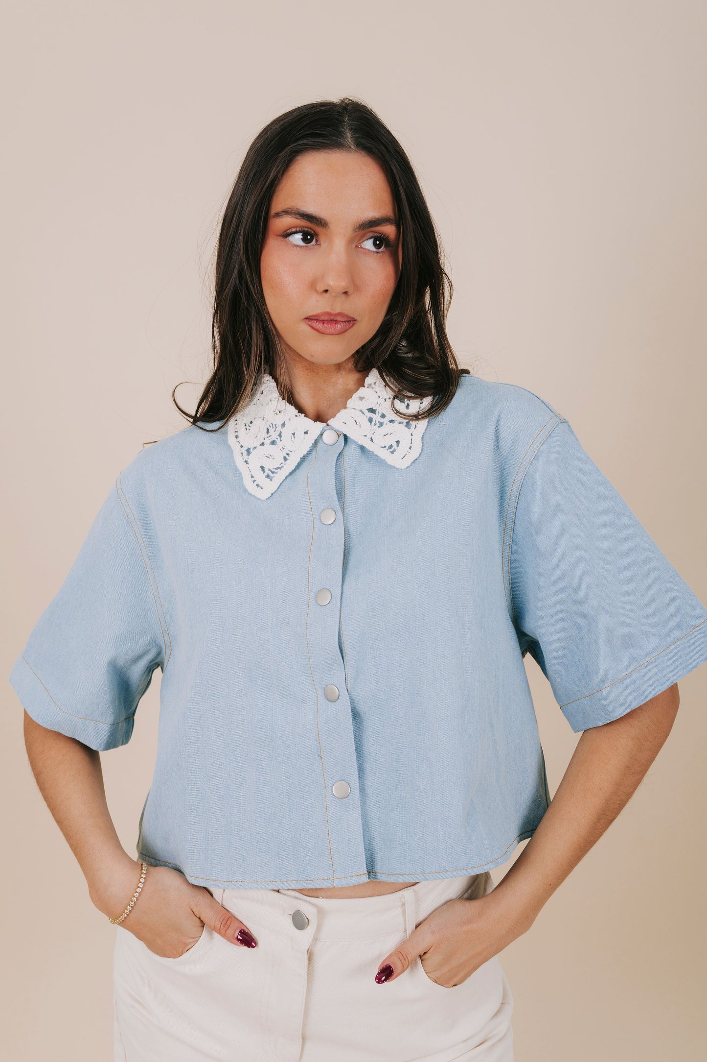 Delicate Denim Top